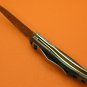 100% Handmade Damascus Steel Dyed Camel Bone Handle Belt Clip Liner Lock Folding Knife FS482L-2
