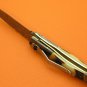 100% Handmade Damascus Steel Flamed Camel Bone Handle Belt Clip Liner Lock Folding Knife FS482BE-2
