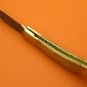 100% Handmade Damascus Steel Olive Wood Handle Back Lock Folding Knife FS482D-2