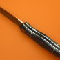 100% Handmade Damascus Steel Blue Pakkawood Handle Back Lock Folding Knife FS471BPW-2