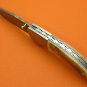 100% Handmade Damascus Flamed Camel Bone Handle Liner Lock Folding Knife FS489BE-2