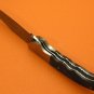 100% Handmade Damascus Burl Wood Handle Liner Lock Folding Knife FS489E-2
