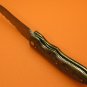 100% Handmade Large Damascus Steel Rosewood Liner Lock Folding Knife FS494C-4