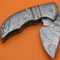 100% Handmade & Forged Sana Cutlery Full Damascus Steel Liner Lock Pocket Folding Knife FS149Z-7