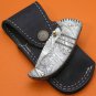 100% Handmade & Forged Sana Cutlery Full Damascus Steel Liner Lock Pocket Folding Knife FS149Z-7