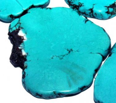 Freefom Slab Blue Turquoise Gemstone Loose Beads