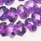 4mm Amethyst Faceted Roundel Gemstone Jewelry Beads
