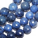 Faceted (NO) Blue Dumortierite Round Beads gemstone 4mm 6mm 8mm 10mm 12mm
