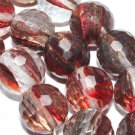 12mm Red Gold Sand Quartz Faceted Round Gemstone Loose Beads