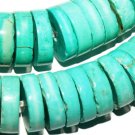8mm Roundel Blue Heishi Turquoise Gemstone Beads