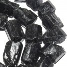Nature Tourmaline Nugget Rough Freeform Gemstone Loose Beads 7inch