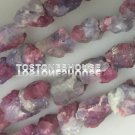 freeform pink tourmaline nugget rough gemstone beads