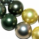 16mm Multi-color Round Shell Pearl Jewelry Beads 15inch