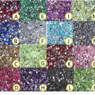 1mm 2mm 3mm 4mm Crystal Flat Back Acrylic Rhinestones Gems 1000pc