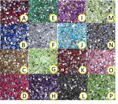 1mm 2mm 3mm 4mm Crystal Flat Back Acrylic Rhinestones Gems 1000pc