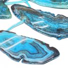 Flat Fire Agate Slab Freeform Top Drilled Gemstone Pendant  Beads