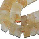 12mm matt natural citrine crystal roundel gemstone loose beads