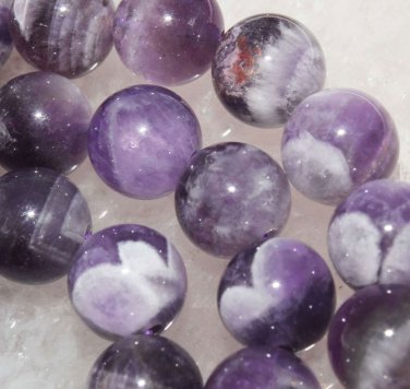 6mm Crazy Lace Natural Amethyst Round Jewelry Beads 15"