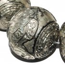 25mm chinese cultural round cloisonne ball loose bead 4pc