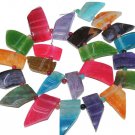 Multi-color Fire Freesize Agate Gemstone Loose Beads