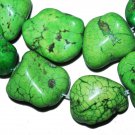 25-29mm Turquoise Nugget Greem Gemstone Loose Bead