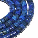 4mm Nature Lapis Lazuli Heishi Roundel Gemstone Loose Beads