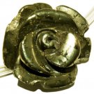 15mm pyrit pyrite flower loose beads 8pc