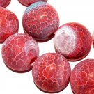 8mm crackle matt red agate round gemstone loose beads