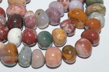 Freesize Indian Jade Nugget Gemstone Beads