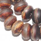 12mm Tibetan Agate Roundel Gemstone Loose Beads