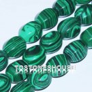 12mm malachite twisted nugget loose beads