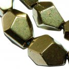 11mm pyrit nugget pyrite faceted loose beads