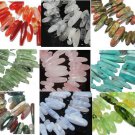 13-23mm Freesize Agate Amazonite Rose Quartz Kayanite mix Teeth Nugget Beads