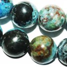 6mm genuine larimar round gemstone loose beads