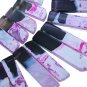 Gradural Pink Agate freeform Teeth Spike Top Drilled gem bead