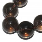 18mm NATURAL ROUND SMOKY QUARTZ BALL LOOSE BEADS