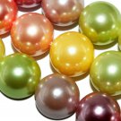 10mm Multi-color Round Shell Pearl Loose Beads