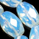 18mm Opal Faceted Drum Gemstone Jewelry Beads 15"