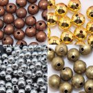 Metal Round Ball Spacer Bead 2mm 3mm 4mm 5mm 6mm 8mm 10mm Seamless 4 Colors
