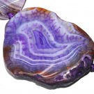 Fire Agate Freefom Slab Purple Gemstone Loose Beads 3pc
