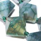 25mm Fire Green Agate Gemstone Loose Beads