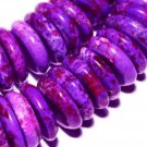 10mm  Purple Roundel Turquoise Gemstone Loose Beads