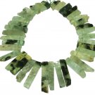 Gradual Freeform Prehnite Teeth Gemstone Loose Beads