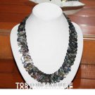 Nostalgic Handmade Necklace Natural Abalone Shell Fish scale