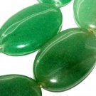 29mm Natural Aventurine Oval Gemstone Loose Beads 10 pc
