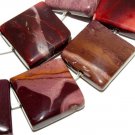 20mm Natural Square Mookite Loose Beads 10pc