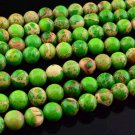 8mm Green Imperial Jasper Round Gemstone Loose Beads