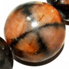 14mm Natural Staurolite Round Gemstone Jewelry Beads