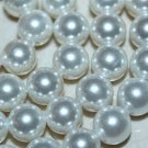 6MMM Round White Shell Pearl Loose Beads 15"