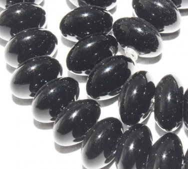 8mm Agate Onyx Abacus Black Gemstone Jewelry Beads